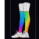 rainbow legwarmers image